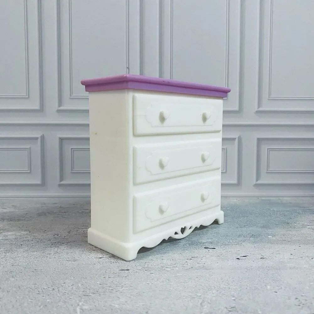 Vintage White And pink Barbie Kelly Doll Dresser